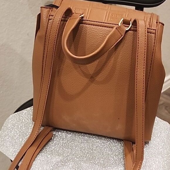 Steve Madden BFrankie Block Logo Backpack- Brown main image 5
